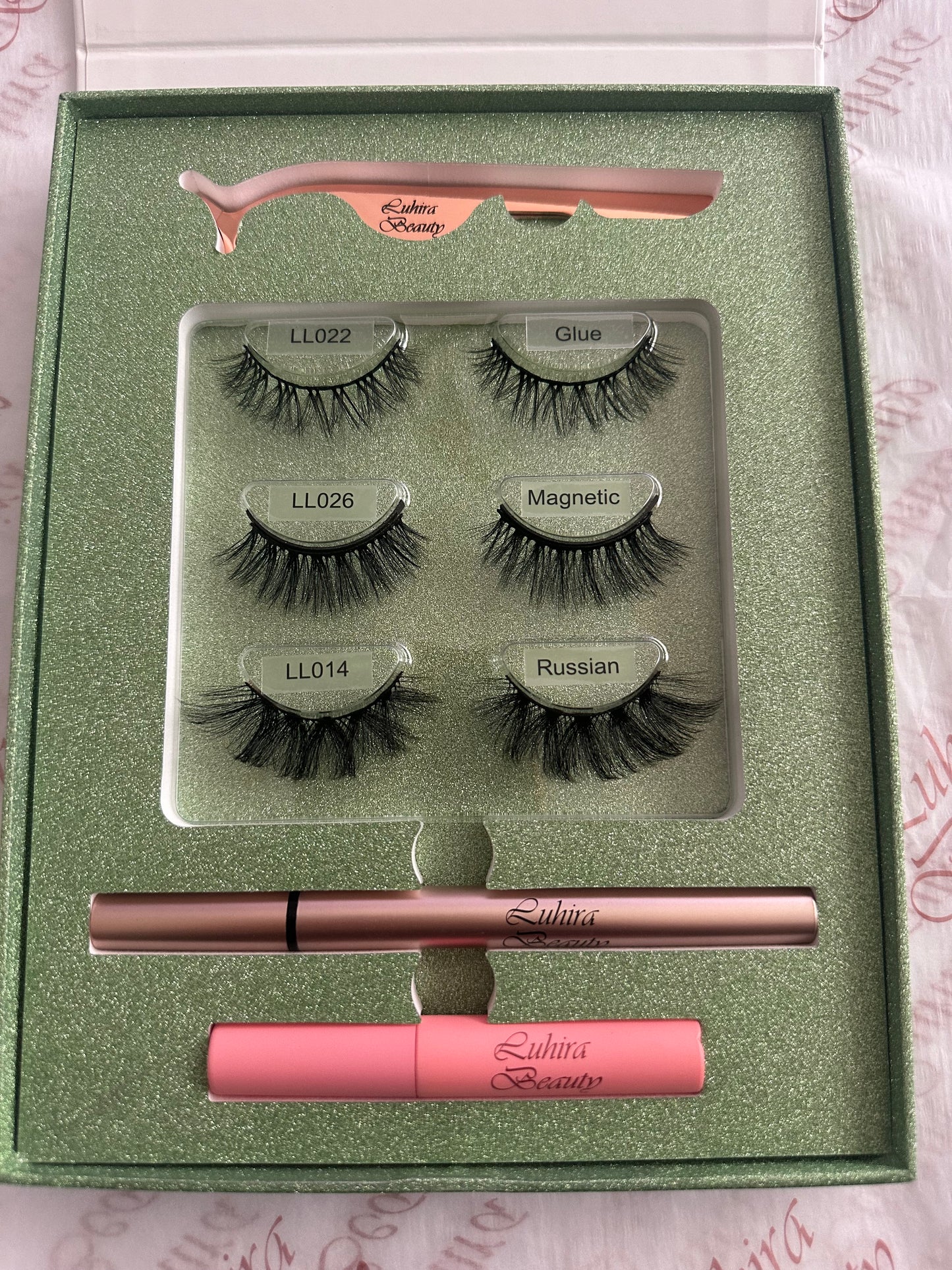 Magnetic, Glue & Russian strip Lashes 3 pack