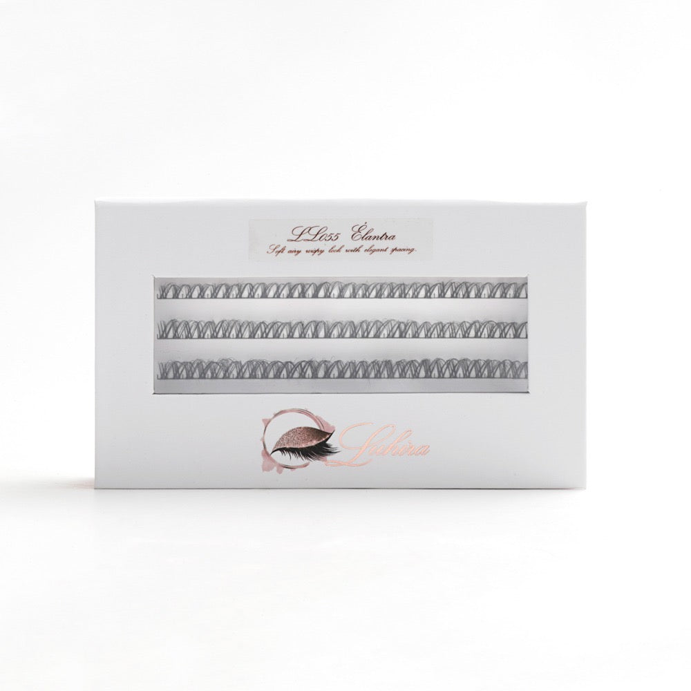LL055 — Élantra Soft, airy and wispy with elegant spacing.