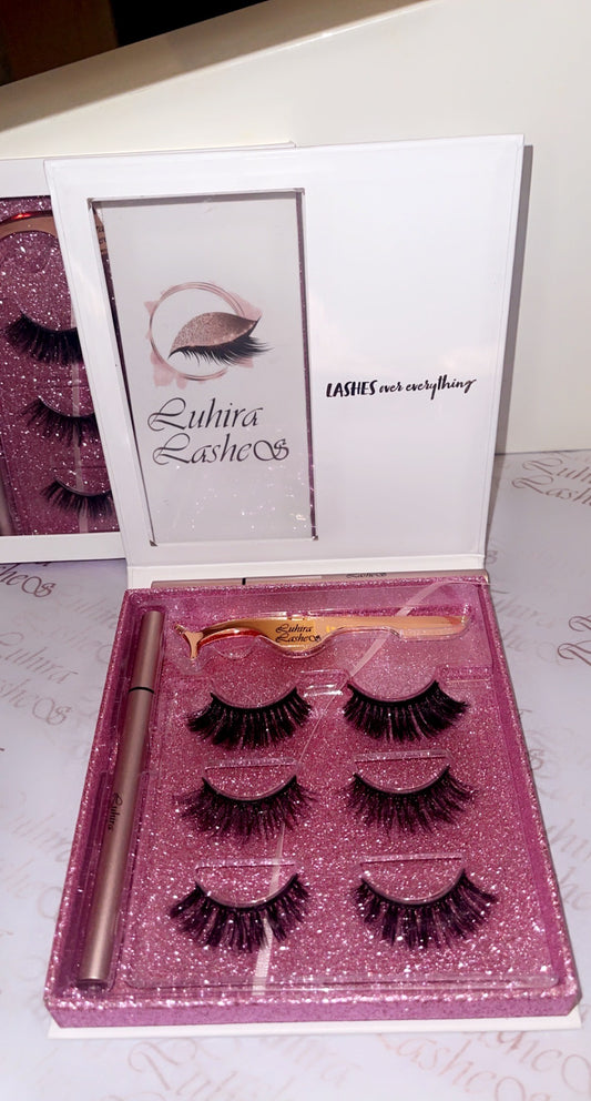 Luhira Lashes 3 pack bundle